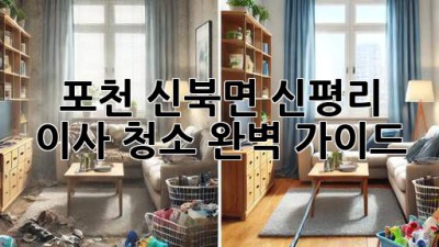 포천 신북면 신평리 이사 청소 완벽 가이드